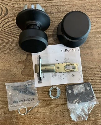 Schlage Plymouth Passage Doorknob Knob Set Hall & Closet Fixture F10PLY622 New - Image 1 of 3