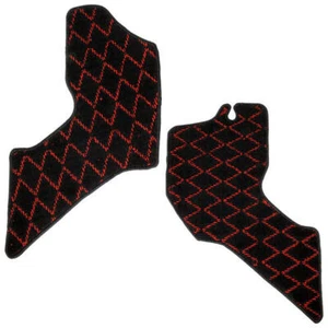 Floor Mat for SUZUKI CARRY DA62T DA63T  Driver & Passenger 2PCS Black Red - Imagen 1 de 1