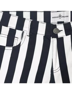 NEW RETRO 60s 70s 80s 90s MOD STRIPE FLARES JEANS Bellbottoms - MADCAP ENGLAND - Picture 1 of 2