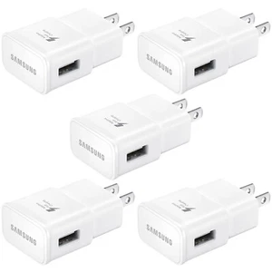 5x Adaptive Fast Wall Charger Adapter For Samsung Galaxy S7 S8 S9 S10 Note8 9 10 - Picture 1 of 10