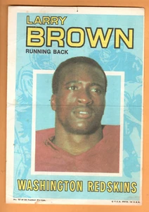 Pin-Ups Topps FB 1971 #32 Larry Brown - Washington Redskins, ¡excelente estado! - Imagen 1 de 1