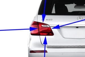 MERCEDES-BENZ GL-CLASS GL550 GL450 G350 LEFT INNER TAILLIGHT REAR GENUINE 13-15 - Picture 1 of 1