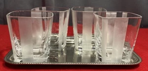 Thomas O’Brien Vintage Whiskey Set of Four  4” Tall-3.3/8 “Wide on Top  14oz - Picture 1 of 9