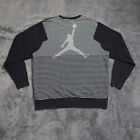 Nike Air Jordan Sweatshirt HERREN 3XL Flight Jumpman Rundhalsausschnitt schwarz hinten Grafik