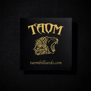 Taom Black/Gold Official Sticker For Pool/Billiards - Picture 1 of 1