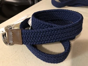 New CAT & JACK Boy’s BRAIDED BELT Navy Blue Size Medium - Picture 1 of 1