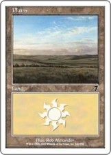 7th Edition Plains (342) - Foil x1 Light Play, English Magic Mtg M:tG