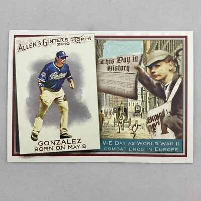 2010 Topps Allen & Ginter This Day in History Adrian Gonzalez San Diego Padres - Image 1 of 4
