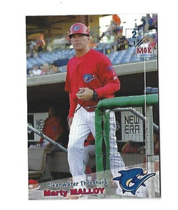 Marty Malloy Clearwater Threshers 2019 Team Set Card Philadelphia Phillies