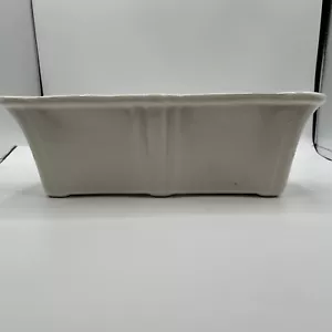 Vintage Camark Keramik weiß Übertopf 14 5/8 x 5" - Bild 1 von 7