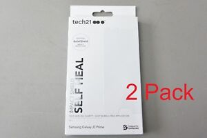 LOT of 2X Tech 21 Impact Shield SELF HEAL Screen Protector for Galaxy J3 Prime