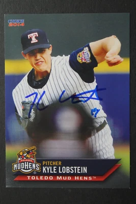 Kyle Lobstein Toledo Mud Hens Tigers Autographed 2014 Choice #16 Signed Card - Image 1 of 3