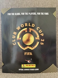 PANINI FIFA CLUB WORLD CUP 25 EMPTY STICKER ALBULM & 6 STICKERS - Picture 1 of 4