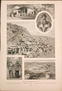 Kurdistán Cáucaso Kurdo Sinnamood Bitles Harput Turquía Harper's Weekly 1894 - Imagen 1 de 1