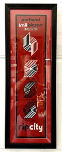 Picture ~ Portland Trail Blazers ~ Felt ~ Red, White & Black ~ 36” X 13” ~ !🆕! - Picture 1 of 3