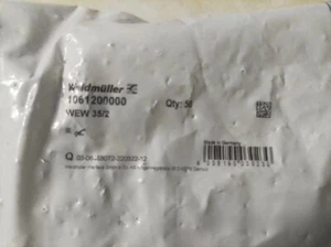 50pcs Weidmuller Tail terminal WEW 35/2 1061200000 - Picture 1 of 1