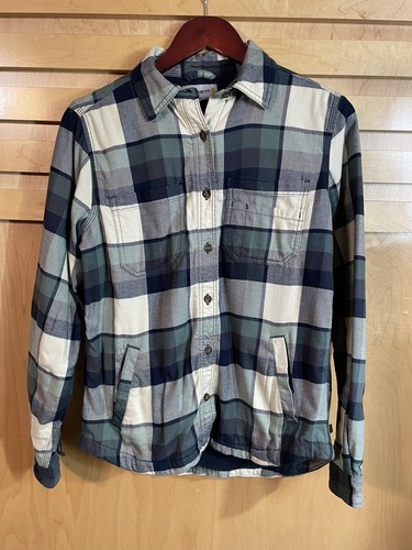 BURBERRY Camicia Carhartt Foderata in flanella pile foderata manica lunga bottoni S (0 2)