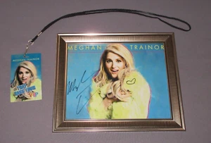 Meghan Trainor That Bass Tour Signed Autograph Picture Print VIP Pass w/ Lanyard - Picture 1 of 7