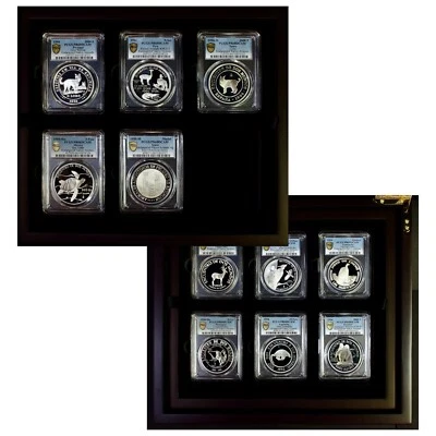 Ibero-America 1994 Endangered Animals Silver Proof Set PCGS PR 68 & PR 69 - Image 1 of 4