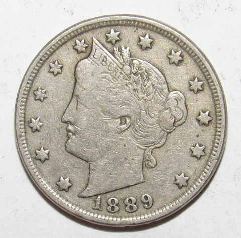 1889 Liberty Nickel VF (S9) Cover