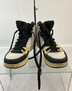 Nike Air Jordan Classic '91 White black Beige Lace-Up Basketball Shoes Size 9.5 - Picture 1 of 6