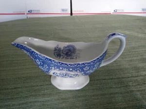 Vintage Spode Blue Gravy Boat Made In England Preowned - Picture 1 of 3