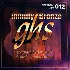 GHS Infinity Bronze IB30L Treated Acoustic Guitar Strings Light 12-54 - Picture 1 of 12