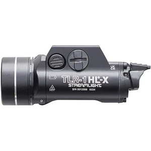 Streamlight TLR-1 HL-X 1500 Lumen Matte Black Silver Ring Powerful Weaponlight - Picture 1 of 3