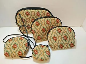 New Set 5 TAPESTRY purse travel set - Picture 1 of 3