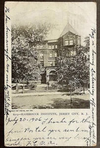 Jersey City NJ View of the Hasbrouck Institute SHIPS FREE - Picture 1 of 2