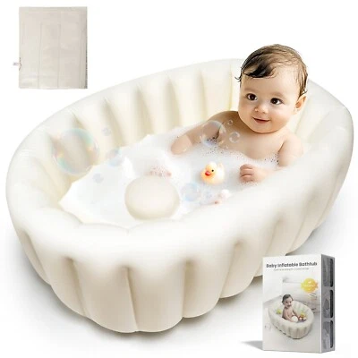 Baby Badewanne Baby Badewanne Essentials für Neugeborene Tragbar Reise Aufblasbar Badewanne - Bild 1 von 4