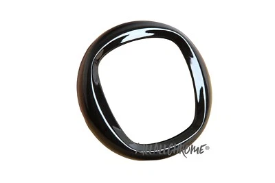 UK SALES HQ FIAT 500 NUEVO MARCO DE CUBIERTA DE INSIGNIA TRASERA NEGRO BRILLANTE 500 POP SPORT LOUNGE Foto 1 de 2