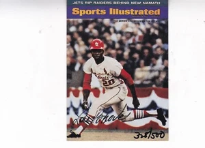 1998 Fleer Sports Illustrated Lou Brock Certified Autograph #328/500 Cardinals - Picture 1 of 1