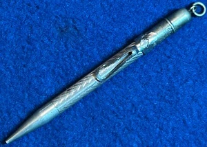 Vintage Conklin Mechanical Pencil No 1VS Silver Plate Pat 7-6-20 with Eagle Clip - Picture 1 of 17
