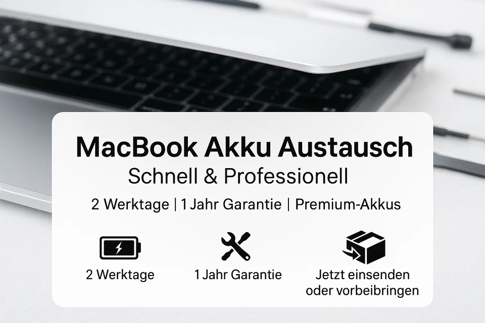 Professioneller MacBook Akku Reparatur- und Austauschservice✅ Händler✅ MwSt.✅ - Bild 1 von 1