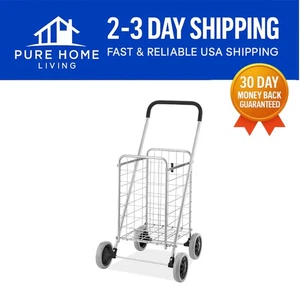 Easy Storage Utility Cart - 60 lb Capacity Collapsible Design for Active Users - Picture 1 of 8