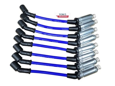11" 10mm Spark Plug Wire Set Chevy LS1 VORTEC GM LS LT LSX LQ9 Truck SUV Blue - Image 1 of 4