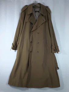 Brooks Brothers 2XL Trenchcoat Pfütze fleckiges Futter Schnalle Knopf Reißverschluss schneller Versand - Bild 1 von 24