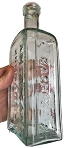 Antike Flasche Bach’s American Compound Auburn New York Open Pontil Applied Top - Bild 1 von 22