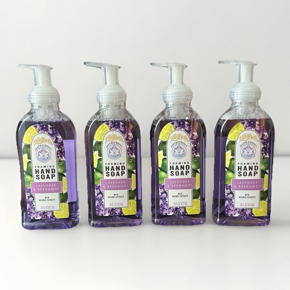 4 Pack Lilly Beth 16 fl oz. Lavender & Bergamot Foaming Hand Soap FREE SHIPPING - Image 1 of 1