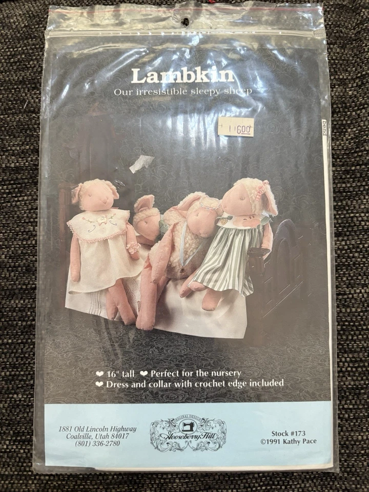 Primitive Pattern For Sleepy Sheep Dolls Vintage New & Uncut Farm - Image 1 of 1