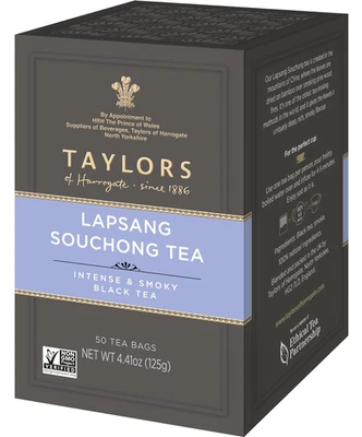 Taylors of Harrogate Lapsang Souchong, 50 bolsitas de té Foto 1 de 4