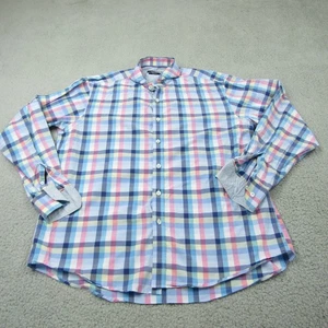 Bugatchi Men’s L Classic Fit Multicolor Check Long Sleeve Cotton Dress Shirt - Picture 1 of 10