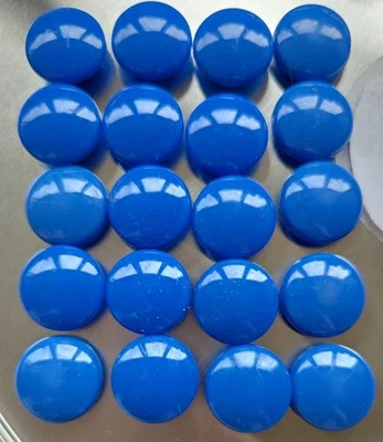 20 X Blue  Round Whiteboard Magnet Memo Notice Board Magnets - Image 1 of 4
