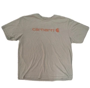 Camiseta Carhartt Calce Suelto 2XL Verde Salvia Logo Grande Gráfico Ropa de Trabajo Camiseta 2X - Imagen 1 de 10