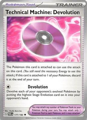 Technical Machine Devolution 177/182 SV04 Paradox Rift Pokemon 009885 - Image 1 of 2