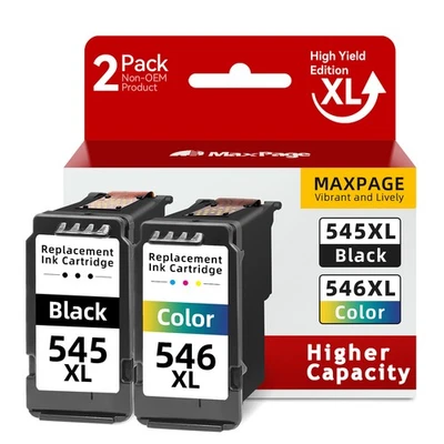 DRUCKER PATRONEN für Canon PG545XL CL546XL Pixma MG 2450 2550 TS3150 3350 3450 - Bild 1 von 4
