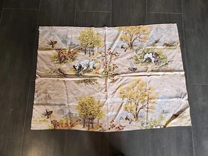Waverly Fabric  Hunting Dog Spaniel Pointer Pheasant Vintage Fabric - Picture 1 of 9