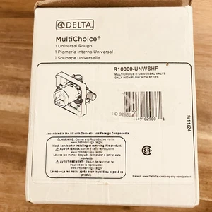 Delta MultiChoice Universal Ducha de Alto Flujo Válvula Universal Áspera R10000-UNWSHF - Imagen 1 de 2
