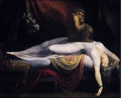 Henry Fuseli The Nightmare 1781 Fantasy Art Print. Old Master Goth Style Occult - Image 1 of 4